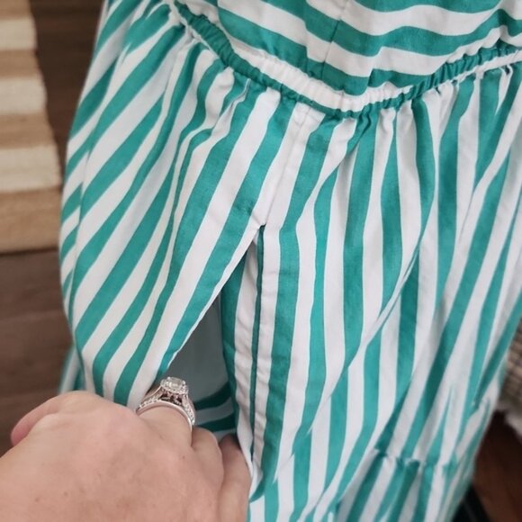 Green striped dress - Picture 5 of 5